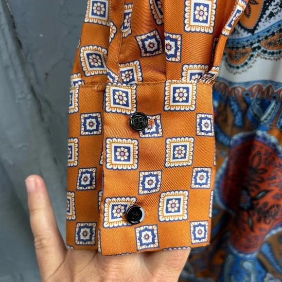 Sandro Paris Paisley Scarf Dress, size 34 - Picture 4 of 12